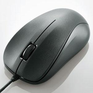 ELECOM 有線マウス 光学センサー方式 Mサイズ 3ボタン ブラック M-K6URBK/RS