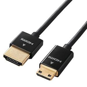 ELECOM HDMIケーブル スーパースリムタイプ タイプA-タイプC 長さ1m DH-HD14S...