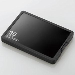 ELECOM SD・microSDカードケース プラスチックタイプ SDカード18枚+microSD...