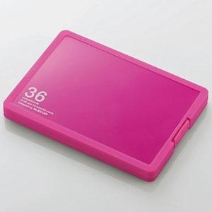 ELECOM SD・microSDカードケース プラスチックタイプ SDカード18枚+microSD...