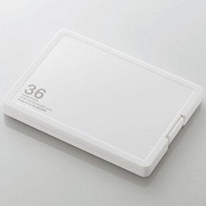 ELECOM SD・microSDカードケース プラスチックタイプ SDカード18枚+microSD...