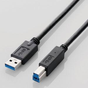 ELECOM USB3.0ケーブル A-Bタイプ 2m USB3-AB20BK/RS