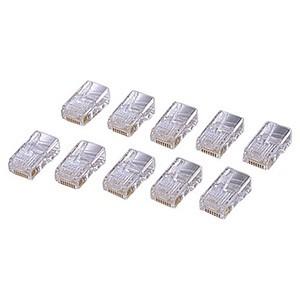 ELECOM RJ45コネクタ 単線用 CAT5E対応 10個入 LD-RJ45T10A