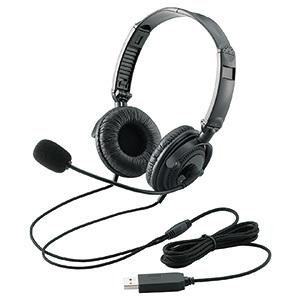 ELECOM ヘッドセット USB接続 折りたたみ式 両耳オーバーヘッドタイプ 40mmドライバ H...