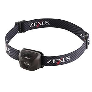 冨士灯器 LEDヘッドライト ZEXUS Rシリーズ 320lm 白色 充電可能バッテリー搭載 専用クリップ付 ブラック ZX-R10