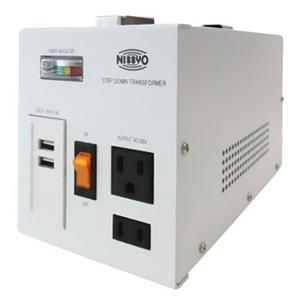 日章工業 ダウントランス 800W SPXシリーズ USB付 SPX-800U 日章工業 降圧変圧器 ダウントランス SPXシリーズ AC110〜127V 出力
