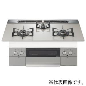 ノーリツ ビルトインコンロ ムーンシルバーガラストップ 60cmタイプ 無水両面焼タイプ 都市ガス用...