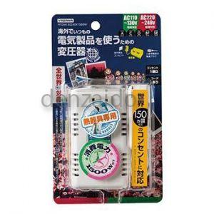 ヤザワ 海外用変圧器 電子式 熱機器専用 マルチプラグA/C/O/BF/SE対応 AC110〜130...