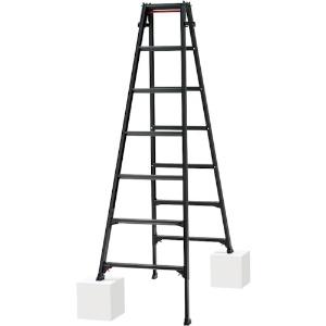 ハセガワ ハシゴ兼用伸縮脚立(ブラックレーベル)RYZB-21(10140) RYZB-21