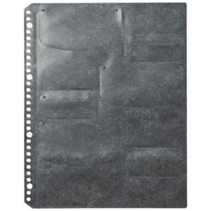 サンワサプライ ブルーレイディスク対応A4リフィルシート 30穴タイプ 1シート6枚収納 ブラック ...