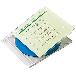 サンワサプライ プラケース用インデックスカード DVD・CDケース用 手書き用 つやなしマット・厚手...