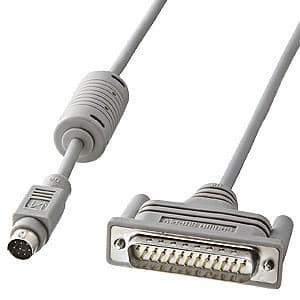 サンワサプライ RS-232Cケーブル Macintosh対応 シリアルポート用 クロス系結線 ミニ...