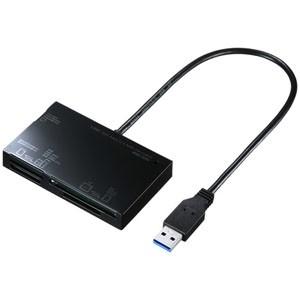サンワサプライ USB3.0カードリーダー UHS-II対応 5スロット 59メディア対応 ブラック...