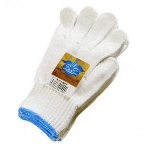 勝星産業 軍手 青獅子(3本編み晒) 厚手タイプ 12双組 サイズ:フリー