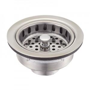 SANEI 流し排水栓 キッチン用 水止め機能付 取付(G1 1/2相当) 直径71mm ステンレス...