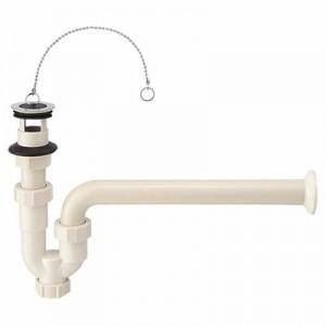 SANEI 洗面排水栓付Pトラップ 洗面用品 オーバーフロー用 排水栓外径