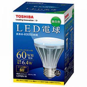 東芝 LED電球 E-CORE イー コア ミゼットレフ形 60W形相当 最大光度310cd 昼白色 E26口金 LDR6N-W