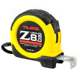 タジマ コンベックス Zロック-25 スチール剛厚テープ 長さ8.0m メートル目盛 両面目盛 ロッ...