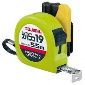 タジマ コンベックス セフコンベスパコン19 ナイロンコートテープ 長さ5.5m メートル目盛 ロッ...