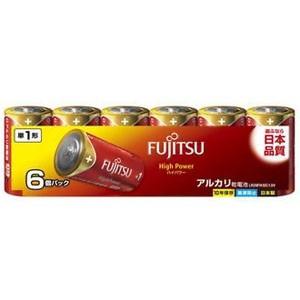 富士通 アルカリ乾電池 ハイパワータイプ 単1形 6個パック 多包装パック LR20FH(6S)