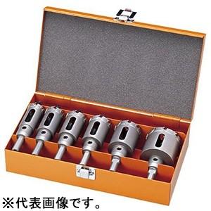 ユニカ 超硬ホールソー ツールボックスセット メタコアトリプル ツバ無し 回転専用 ストレートシャン...