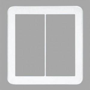 Panasonic（パナソニック） スイッチプレート WT8102W スクエア 2連用