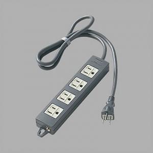 パナソニック OAタップ 接地コンセント 4コ口 マグネット付 コード長1m 15A 125V ブラ...