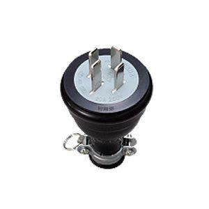 明工社 接地 3P 20A 防水プラグ 20A 250V セフティーワッシャ付 MP2520