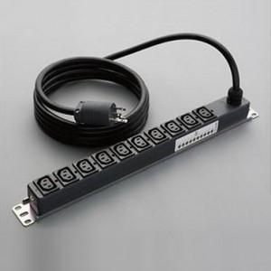 明工社 200Vコンセント 19インチラック縦・横取付兼用金具付 20A 250V