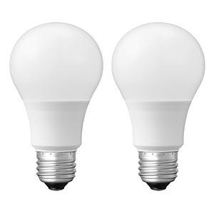 三菱ケミカルメディア LED電球 一般電球形 60W相当 広配光タイプ 電球色 E26口金 密閉器具対応 2個入 LDA7L-G/LCV3×2