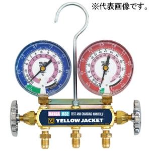 アサダ YJマニホールド本体 対応冷媒R32・R410A ゲージ径φ80mm Y41784
