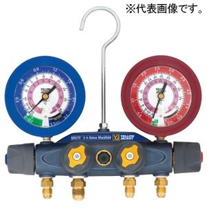 アサダ ブルート&amp;#8545;マニホールドキット 対応冷媒R32・R410A ゲージ径φ80mm ホ...