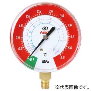 アサダ φ80mmマニホールドゲージ 高圧用 対応冷媒R448A・R449A AI121