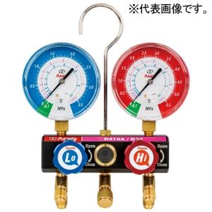 アサダ ボールバルブADマニホールドキット 対応冷媒R32・R410A ゲージ径φ80mm ホース長...
