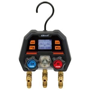 アサダ 冷凍・空調マニホールド ≪デジタルMiniマニホールドMS-100≫ 圧力測定範囲-0.1〜...