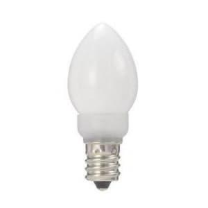 電材堂 ローソク形LEDランプ ホワイト 全光束:21lm 5W相当 電球色相当 E12口金 LDC1LG23E12WDNZの商品画像