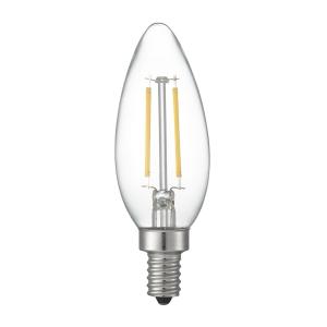 アップルツリー LEDフィラメント電球 シャンデリア型 電球色 E12口金