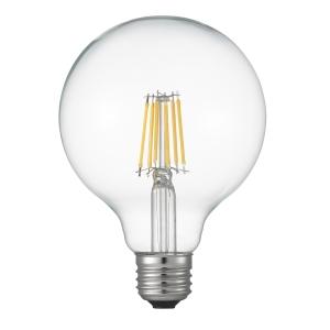 電材堂 フィラメントLED 60W G95 ボール形 E26 クリア LDG6LG95CDNZ