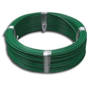 電材堂 600V ビニル絶縁電線 アース線 単線 1.6mm 100m巻 緑 IV1.6×100mミ...