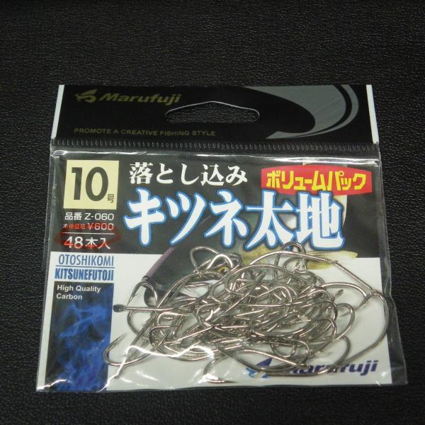 Marufuji 落とし込み キツネ太地 白 針 10号 48本入 ※未使用在庫品(5m0903)※...