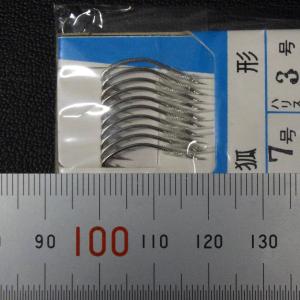 王冠針本舗 狐形 7号 ハリス3号 糸付き針 ...の詳細画像3