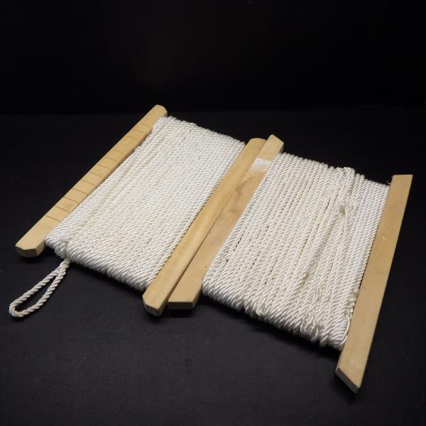 枠付きロープ ※太さ約5.5ｍｍ長さ約25mぐらい ※汚れ有 ※中古在庫品(xk0309) ※宅急便...