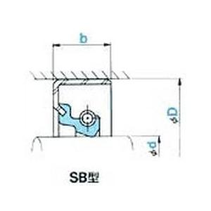 NOK オイルシール SB10257F (AB0279A3) SB型｜dendouki2