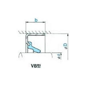 NOK オイルシール VB25405 (AF1311G0) VB型｜dendouki2