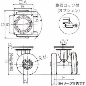 佐野車輌製作所 キャスター 284-1｜dendouki2