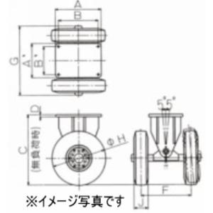 佐野車輌製作所 キャスター 286-1｜dendouki2