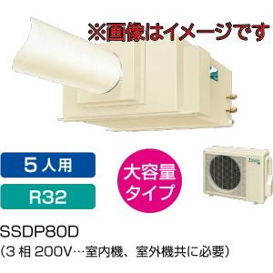 ダイキン工業 SSDP80D スポットエアコン(3相200V) セパレート形 ダイキン工業 SSDP80D スポットエアコン(3相200V) セパレート形
