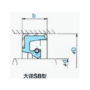 NOK オイルシール SB34040025 (AB5784A0) 大径SB型