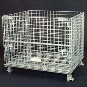 中古 メッシュパレット 800×600×500 網カゴ 網パレット 鉄