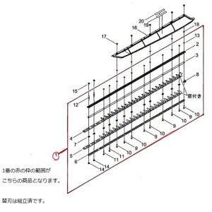 新ダイワ　エンジンヘッジトリマ　HT2210S-1000B、HT2211S-1000B用替刃　（北海道・沖縄・離島のみ送料必要）
